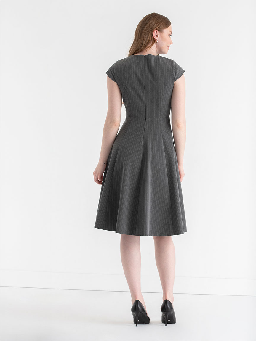 Terra Fit & Flare Midi Dress Luxe Tailored
