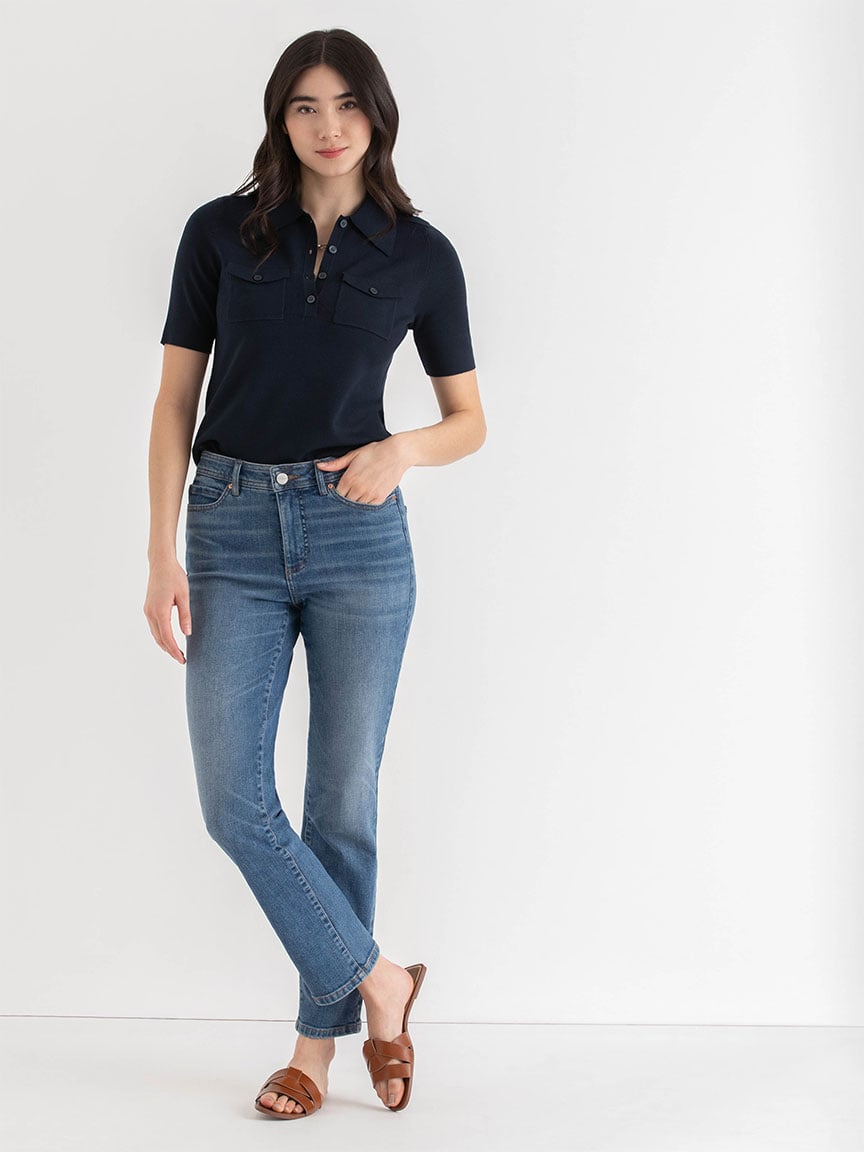 Polo Collar Sweater Tee