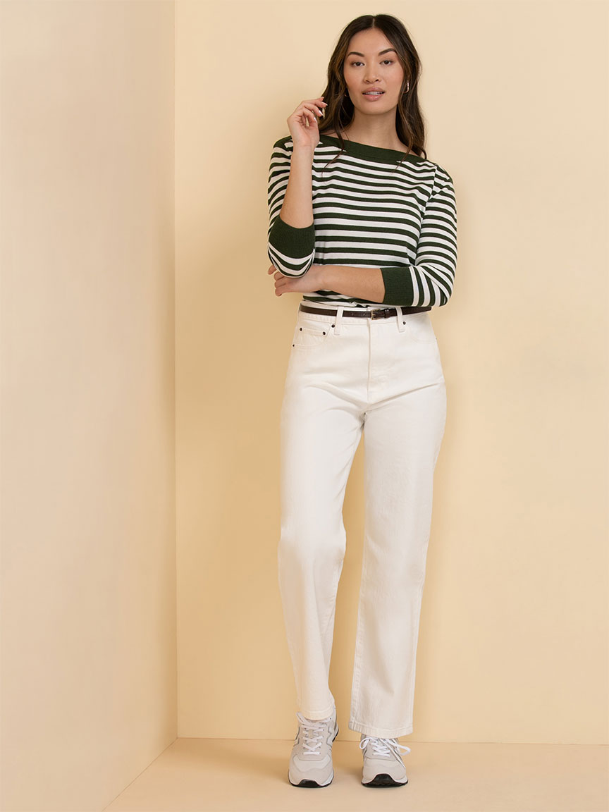 Cashmere Blend Boatneck Sweater