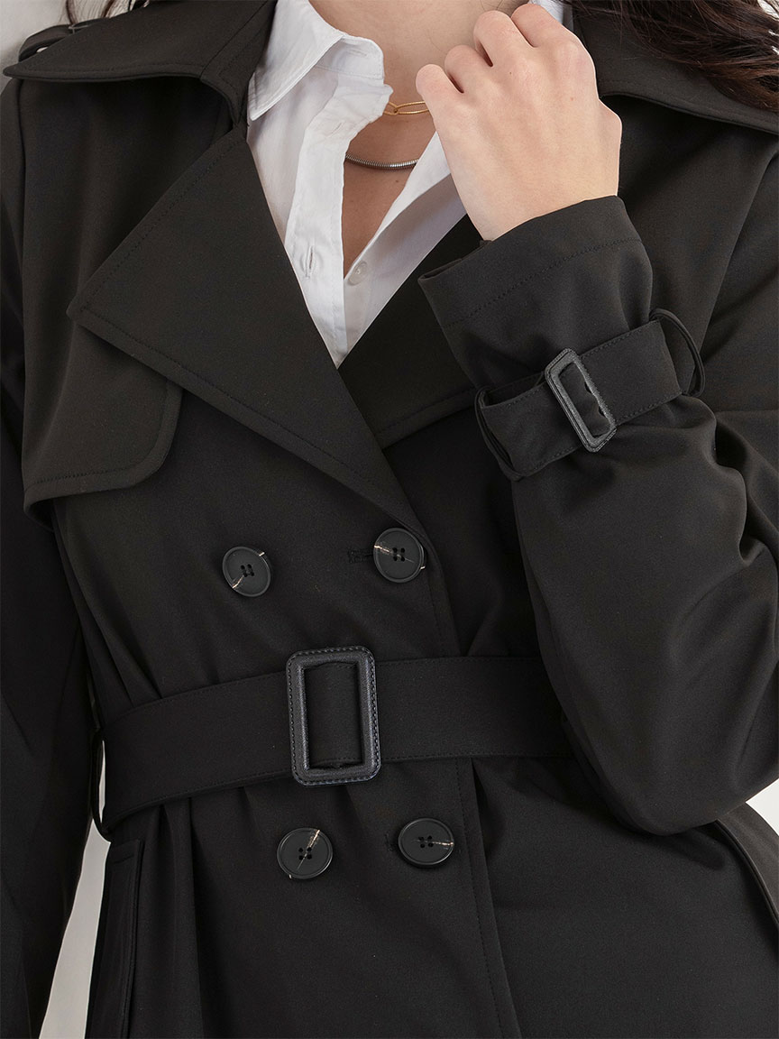 Long Double Breasted Trench