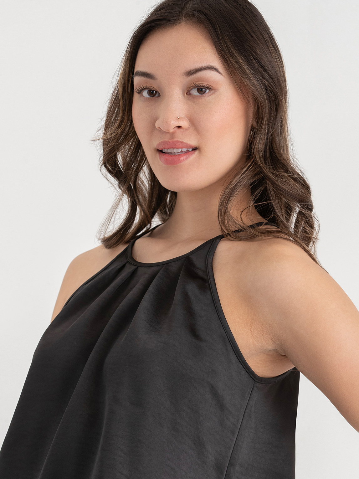 Satin Halter Blouse