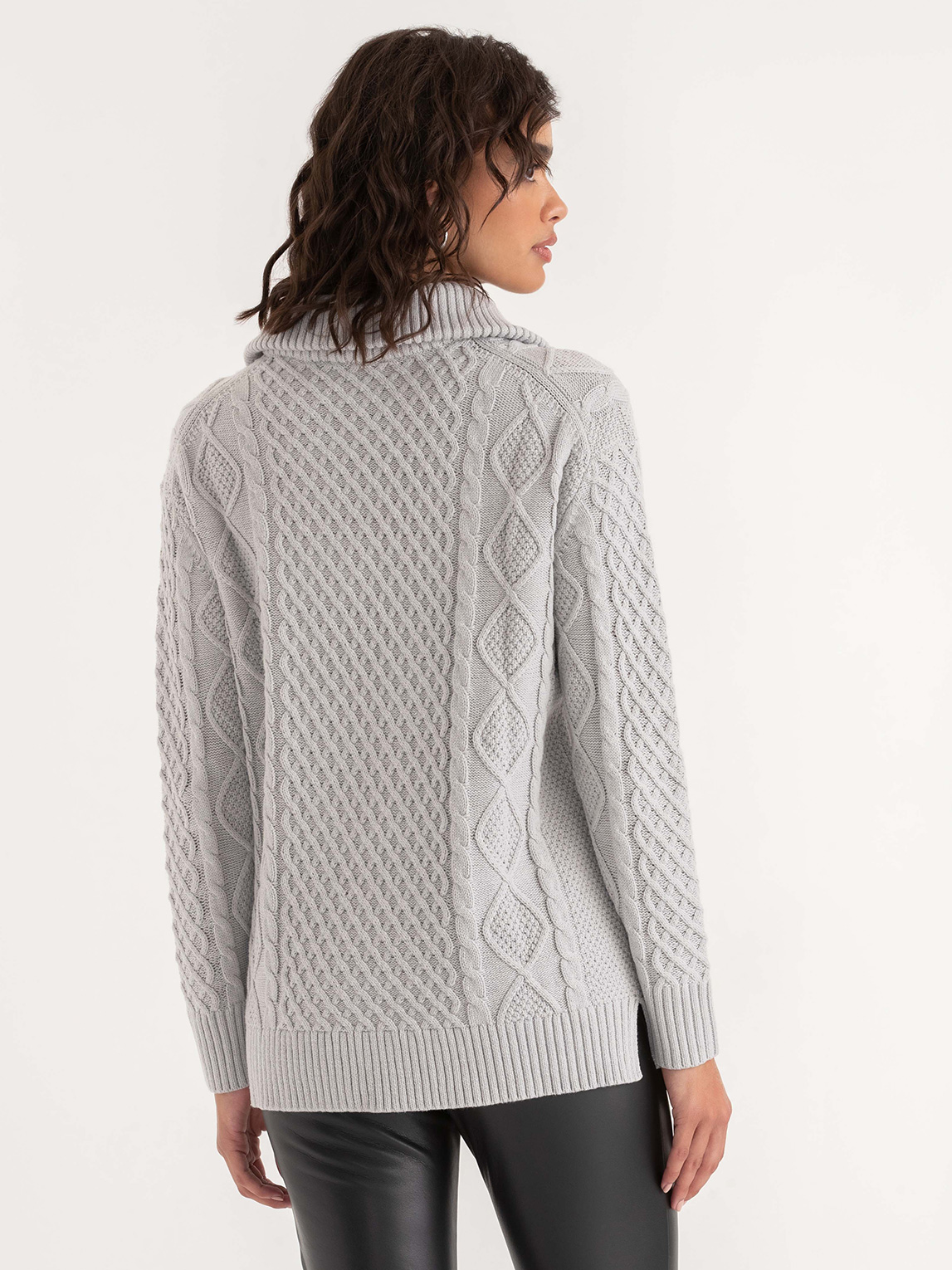 Quarter Zip Cable Pullover