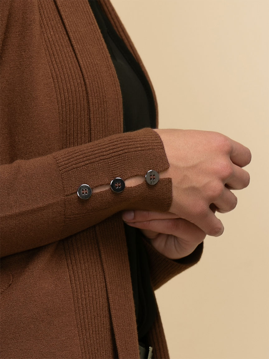 Side Tab Button Cardigan