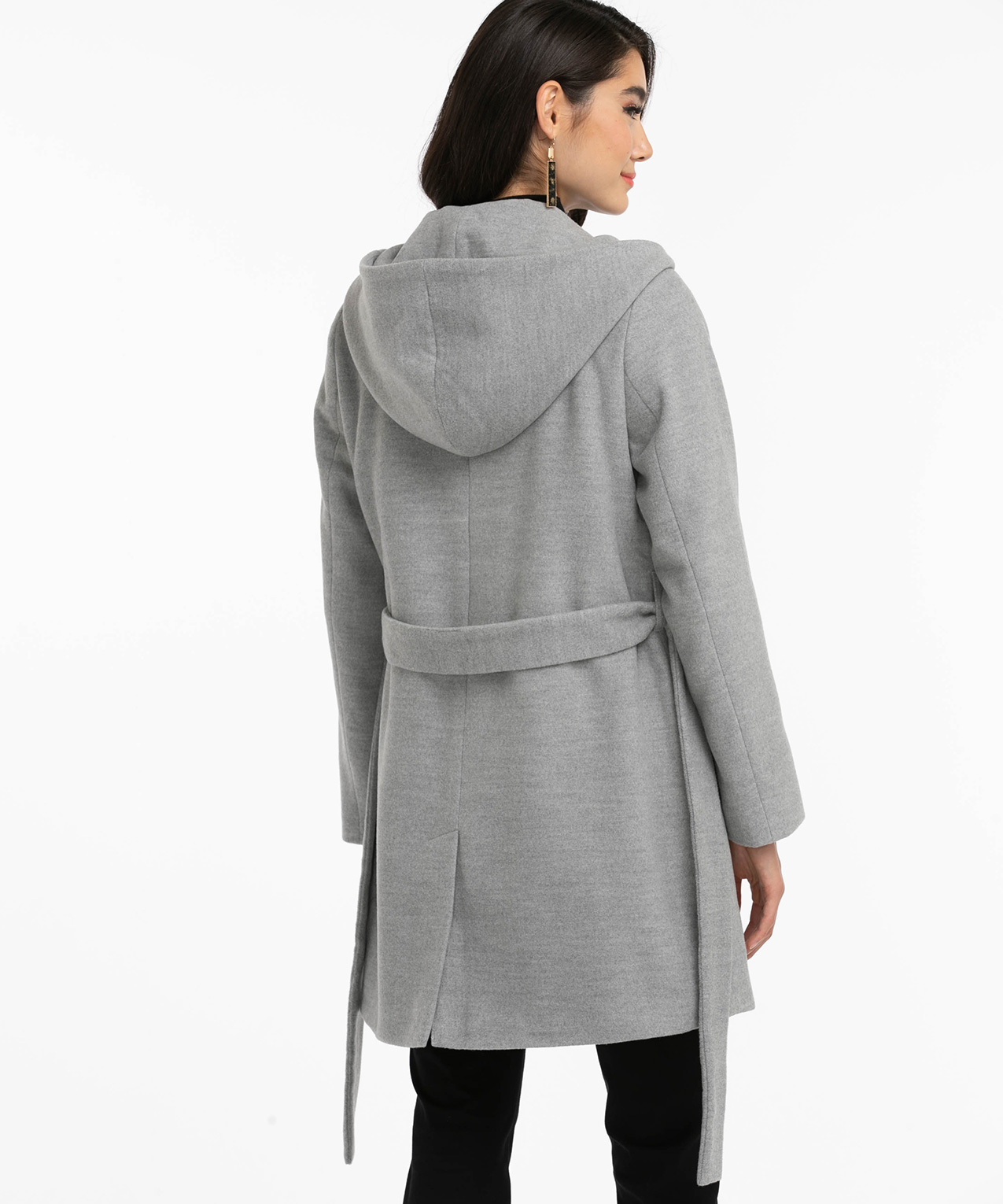 Hooded outlet wrap jacket