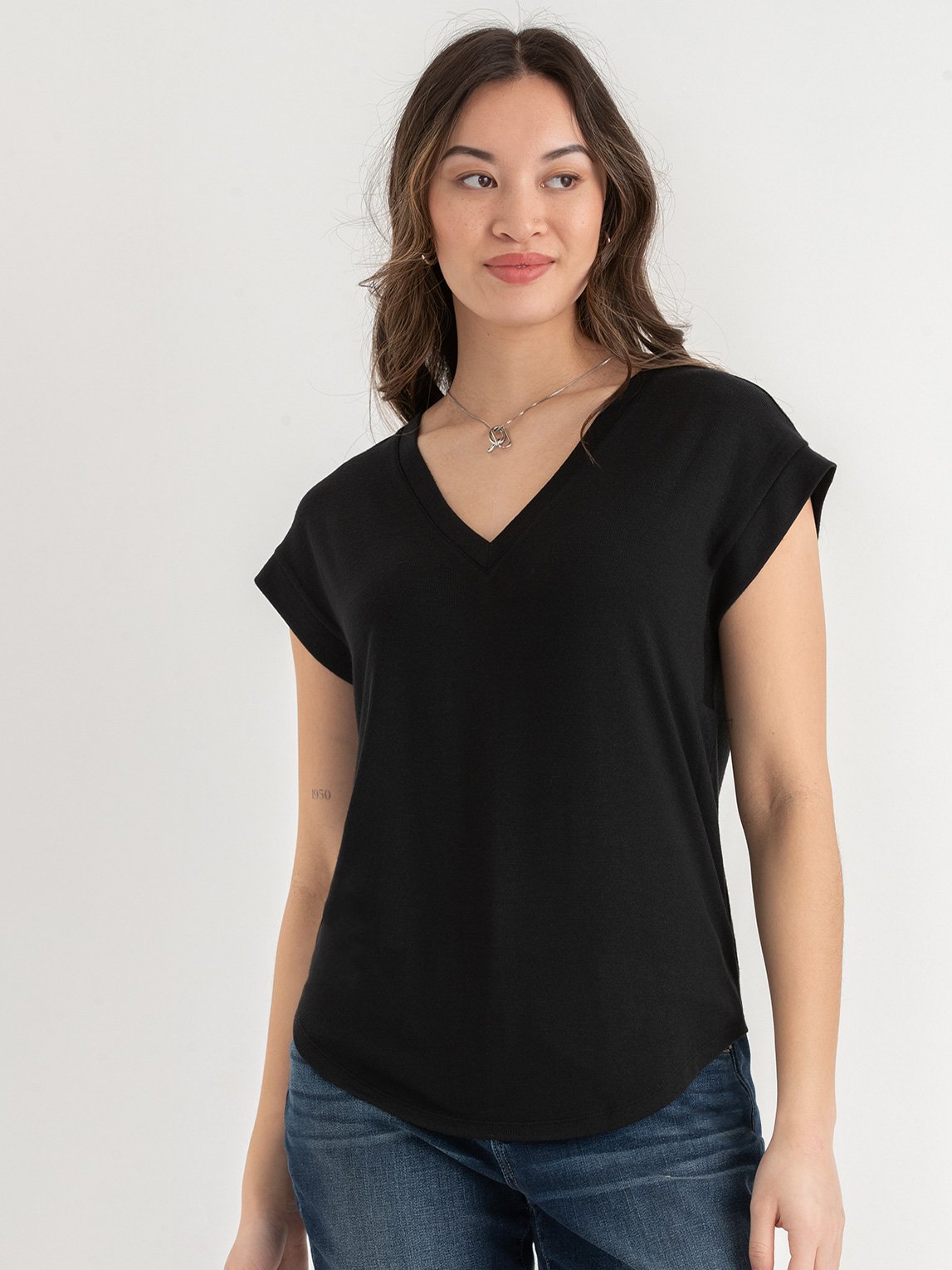 Holly V-Neck Hacci Top