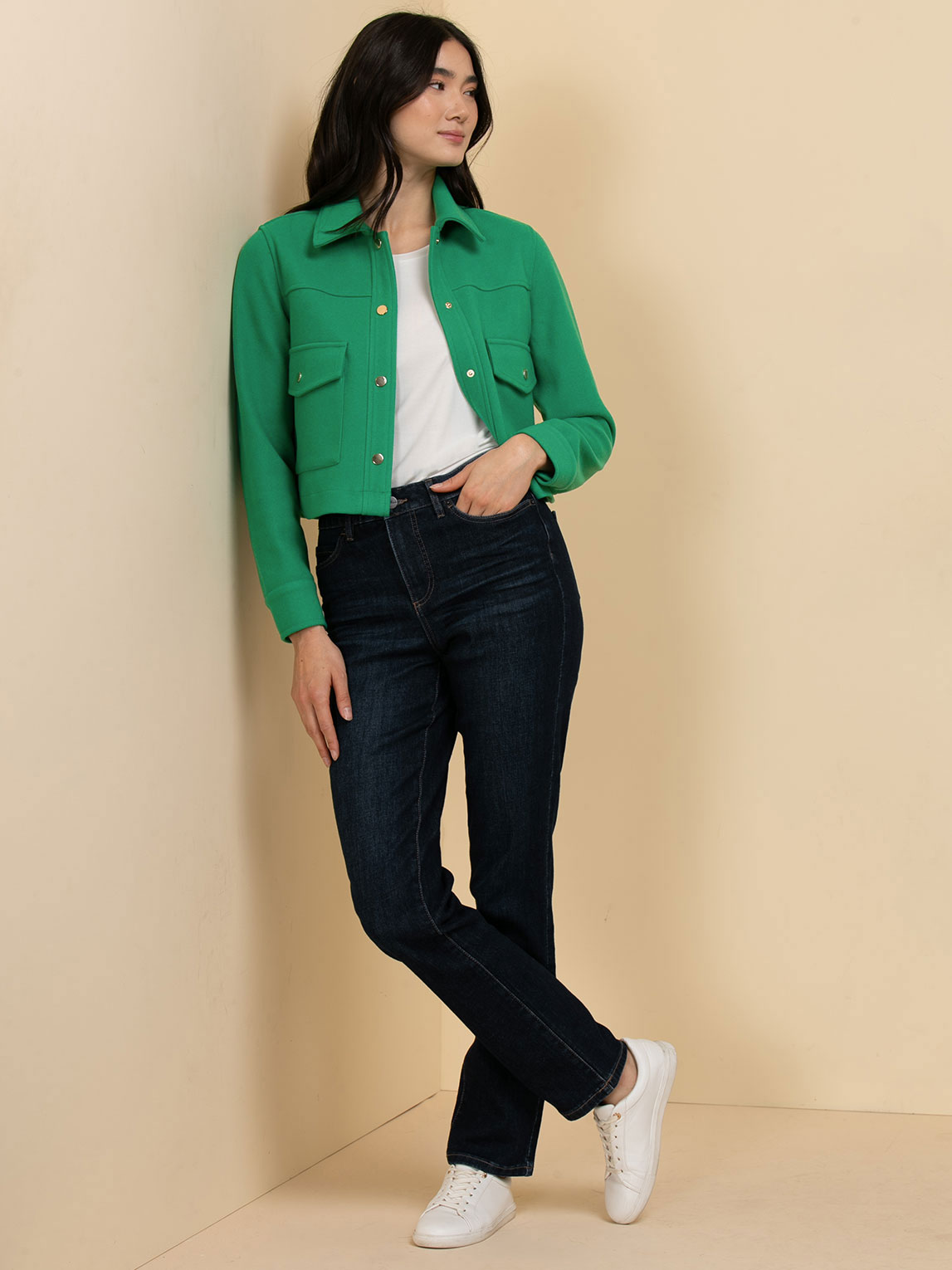 Collared Felt Shacket
