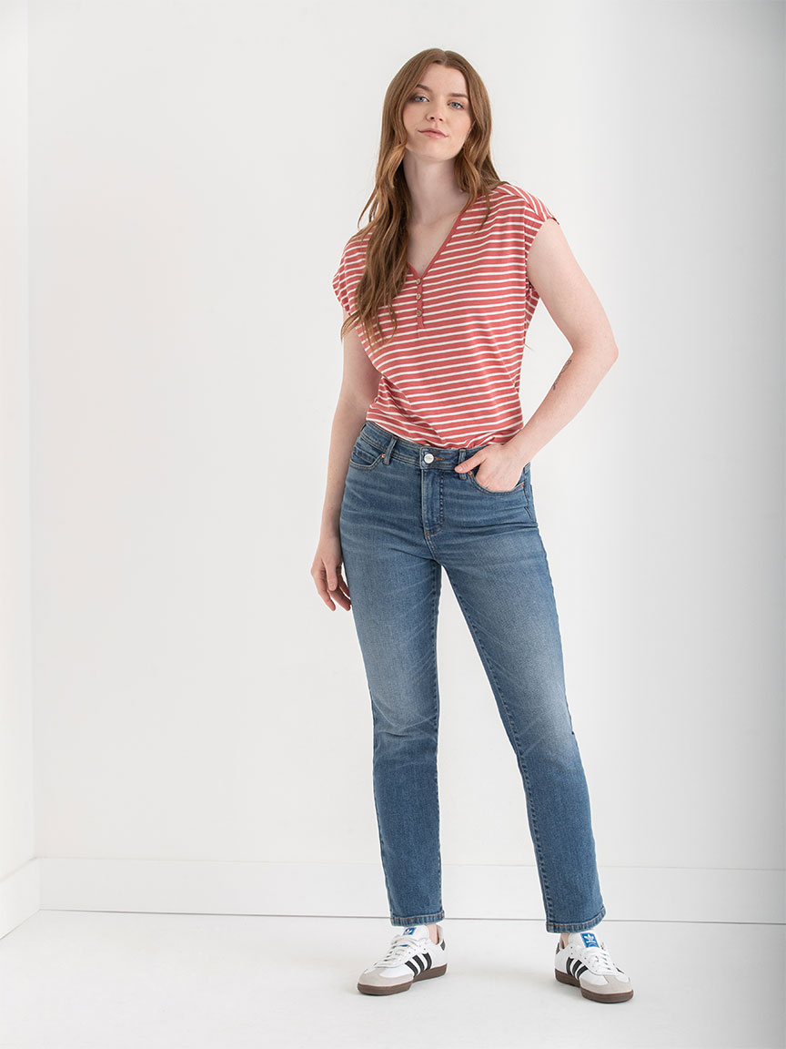 Short Sleeve Henley