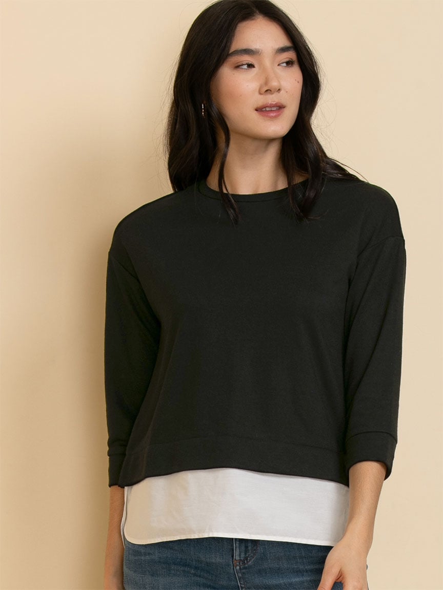 Crew Neck Fooler Top