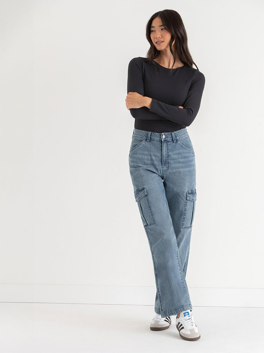 Lucy Loose Straight Cargo Jeans