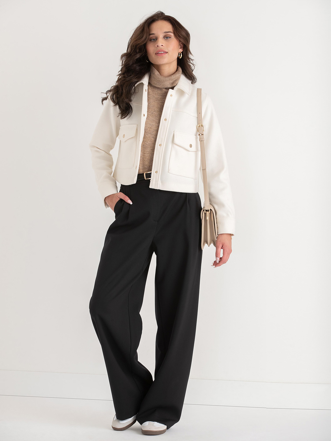 Collared Felt Shacket
