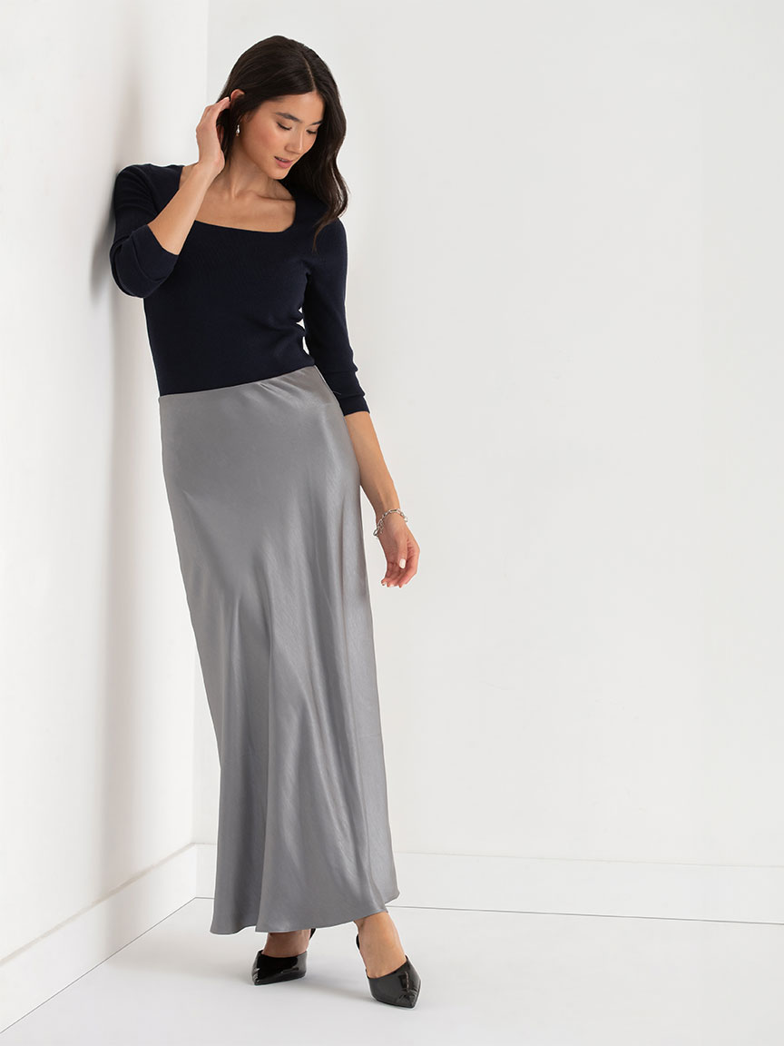 Satin Maxi Skirt