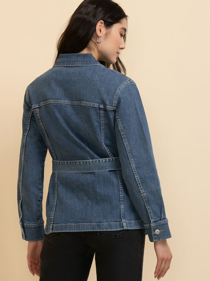 Belted Denim Shacket