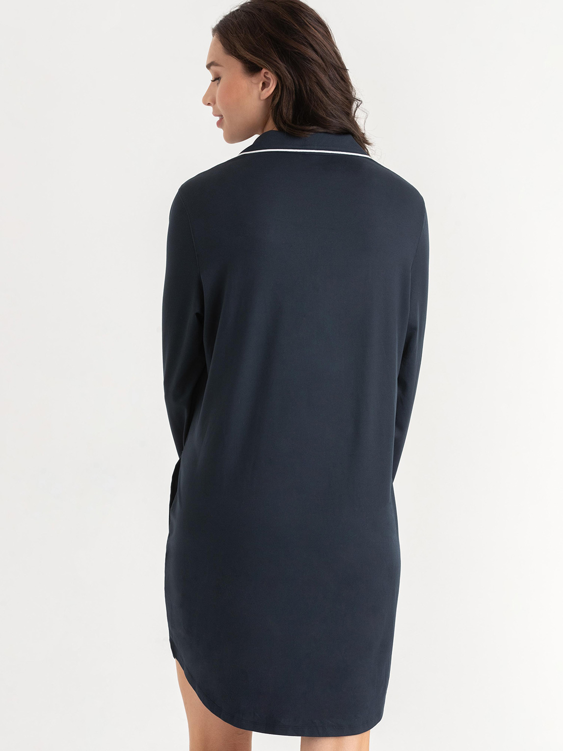 Long Sleeve Button-Down Sleep Shirt