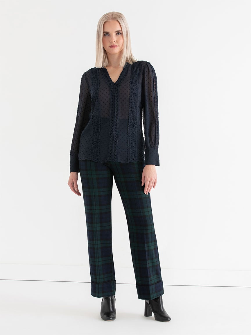Sheer Swiss Dot Blouse