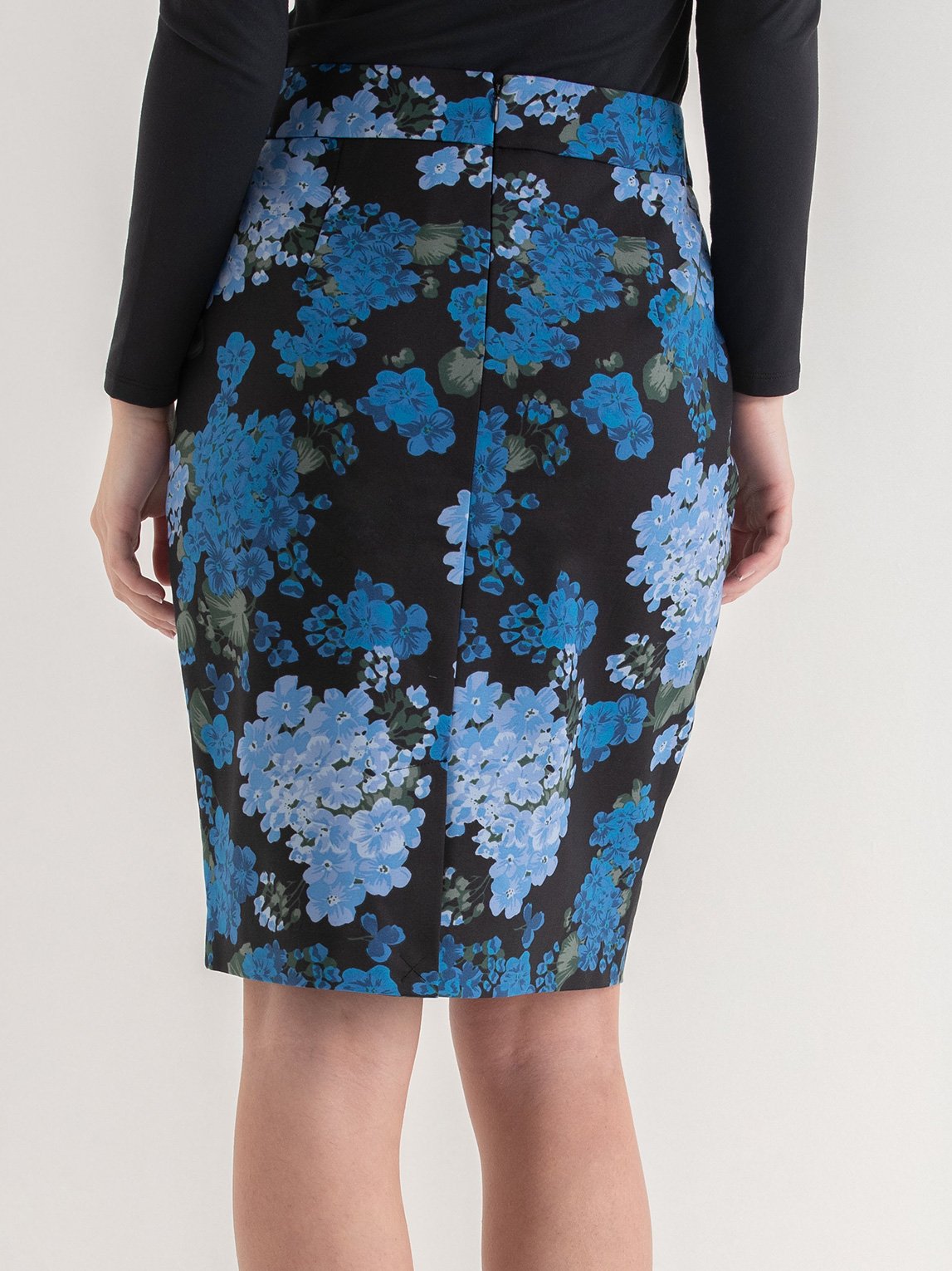 Cotton Sateen Pencil Skirt