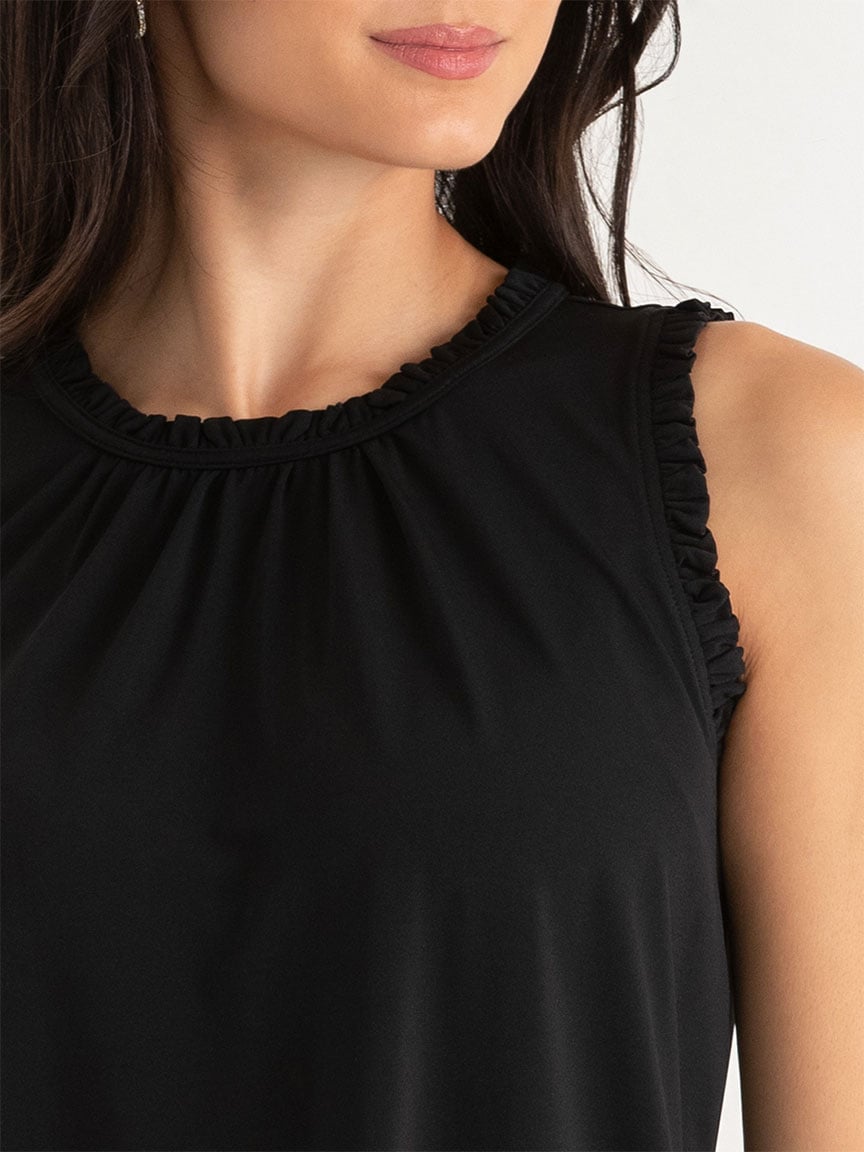 Rory Sleeveless Ruffle Trim Top
