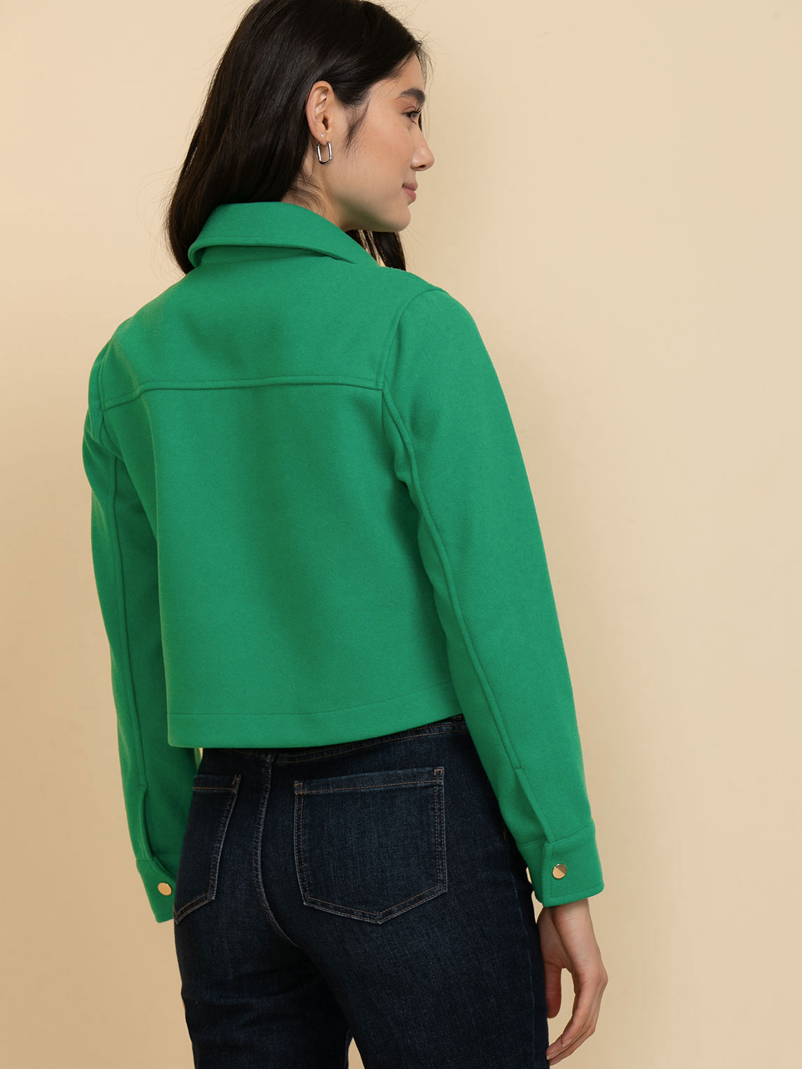 Collared Felt Shacket