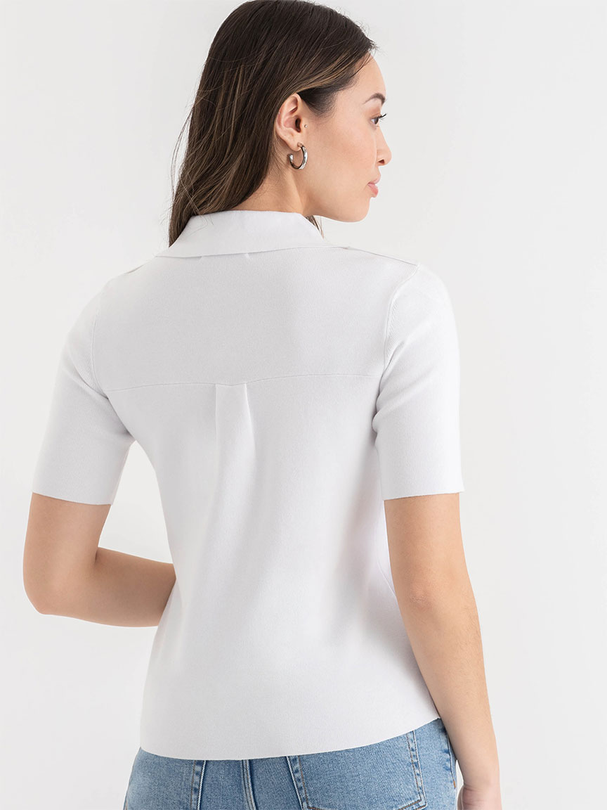 Polo Collar Sweater Tee