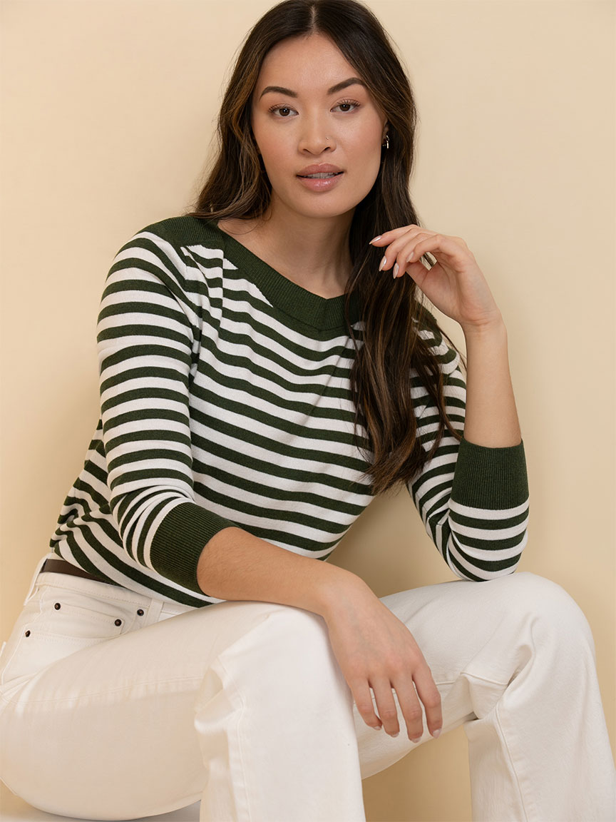 Cashmere Blend Boatneck Sweater