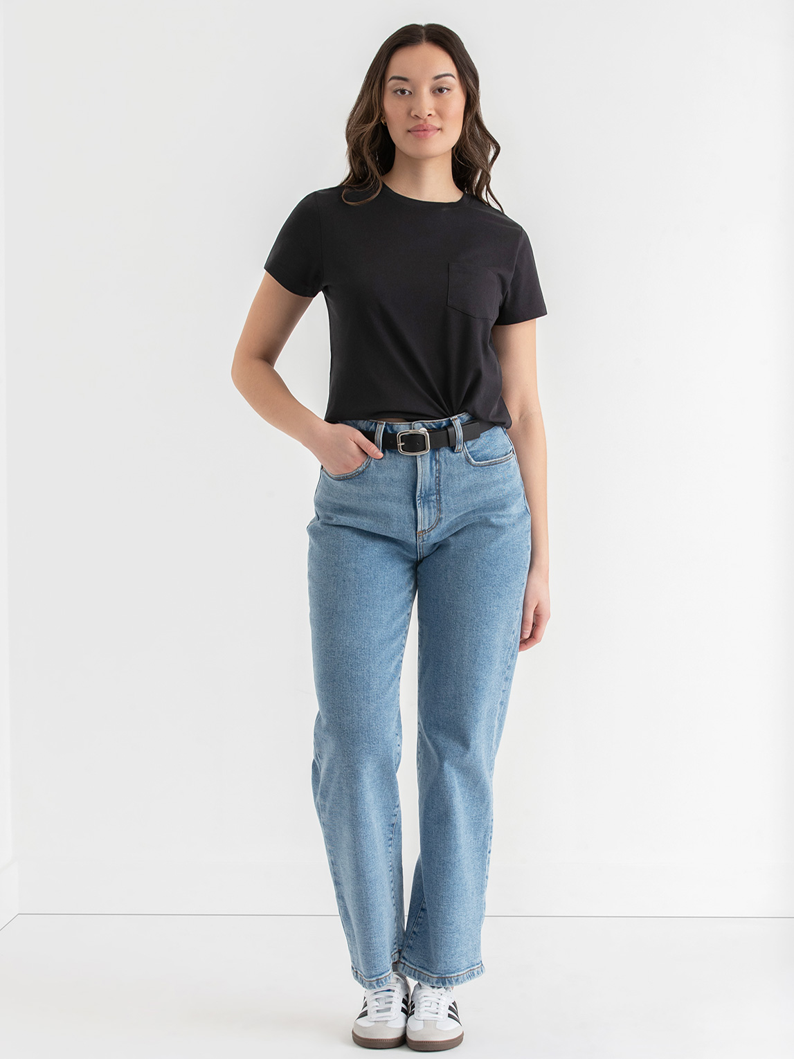 Boxy Crew Neck Tee