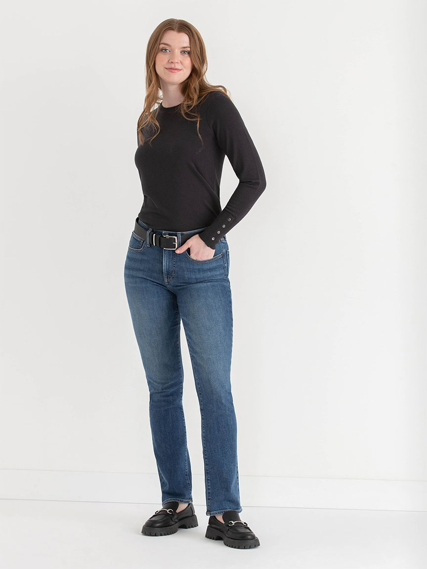 Cashmere Blend Sweater with Rivet Detail