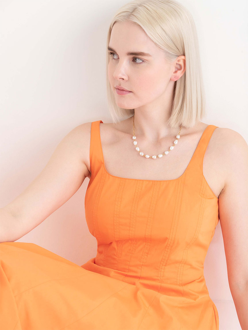 Fit and Flare Dress Luxe Poplin