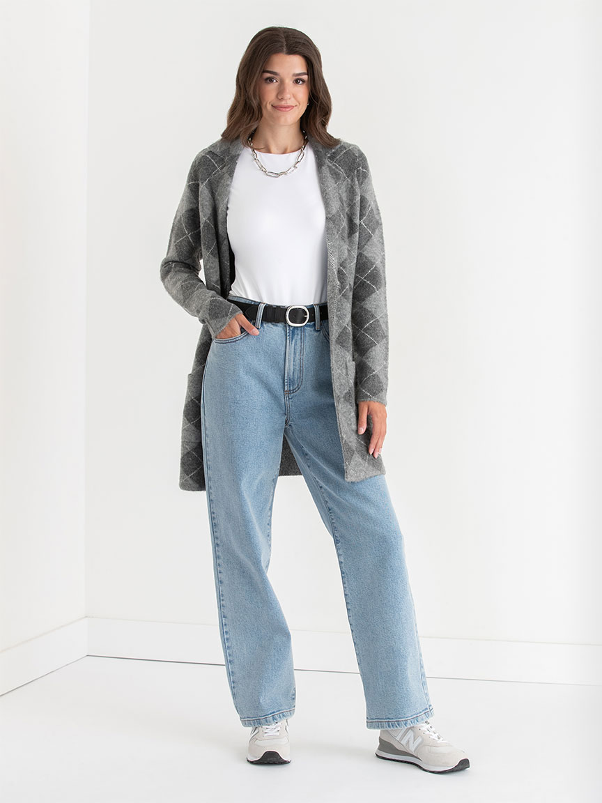 Lapel Button Coatigan