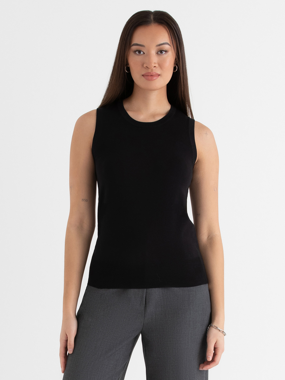 Sleeveless Layering Sweater Tank