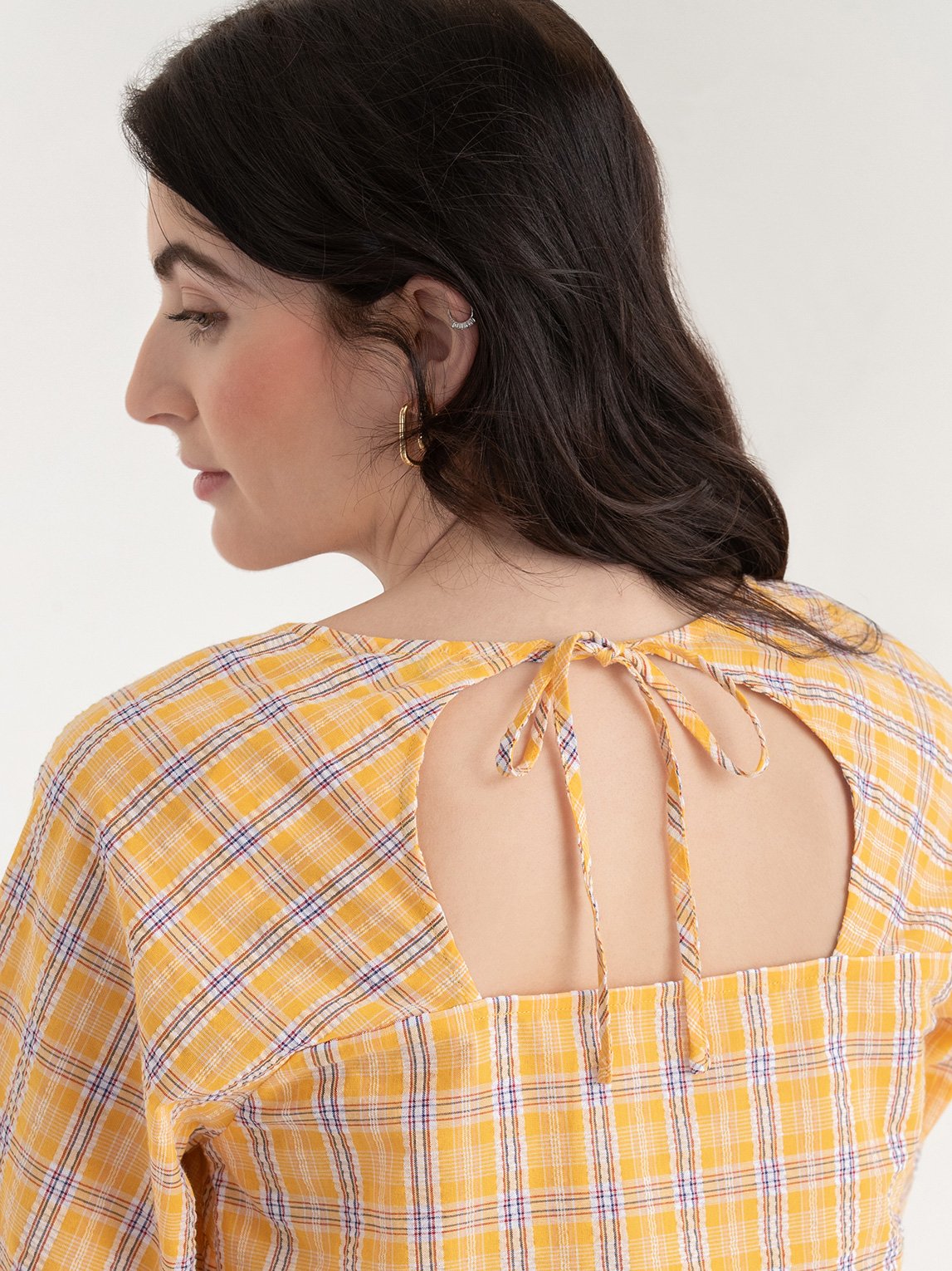 Sweetheart Puff Sleeve Blouse