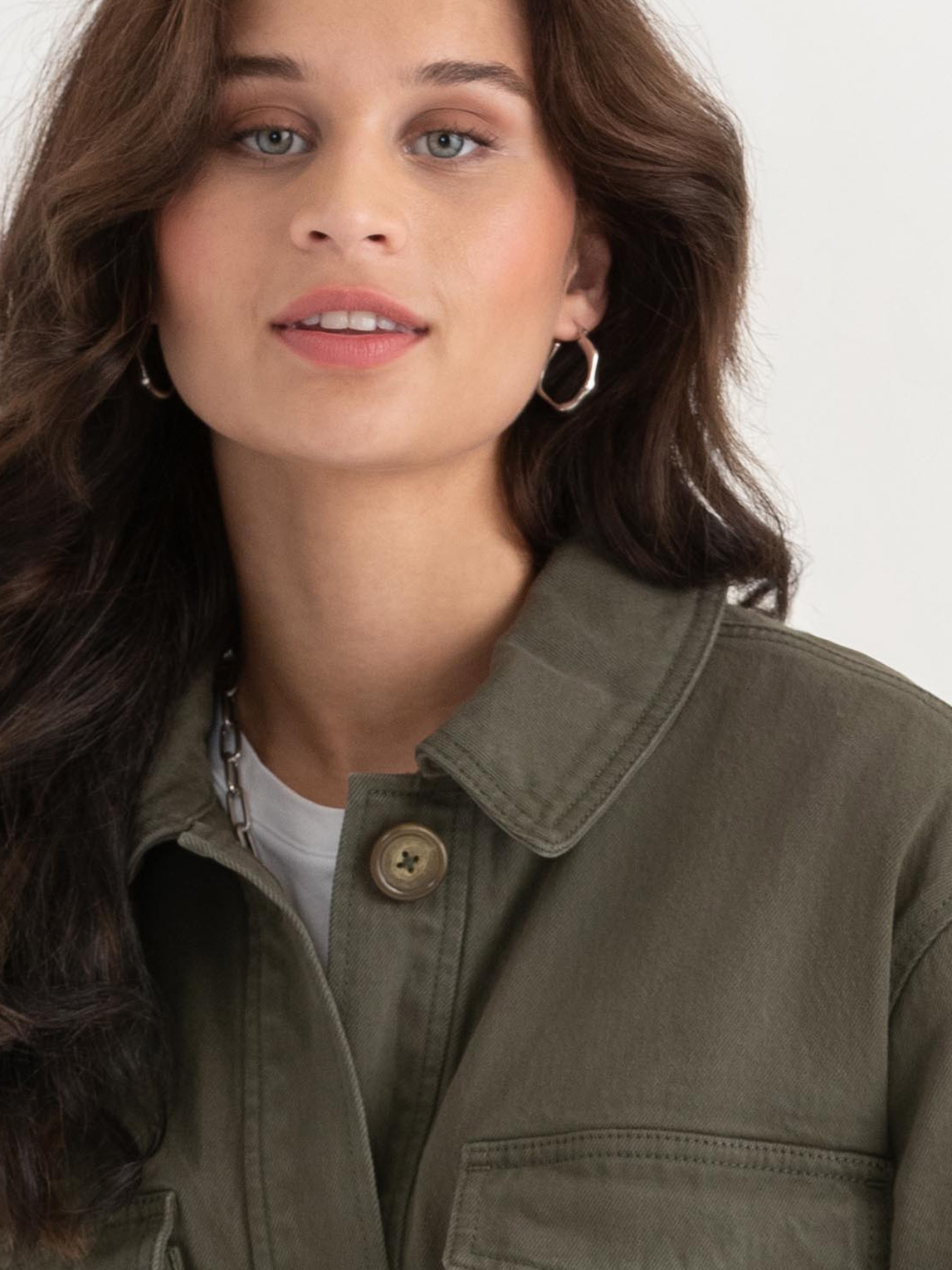 Belted Twill Chore Coat