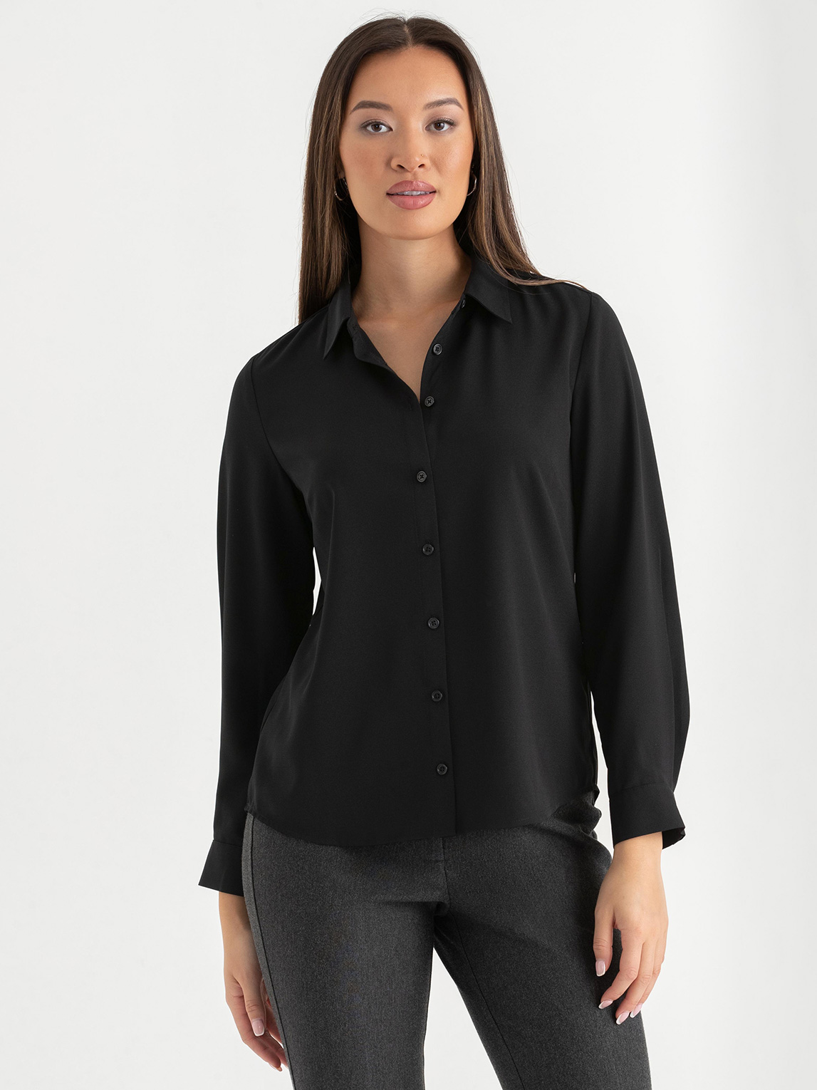Nicole Long Sleeve Collared Shirt
