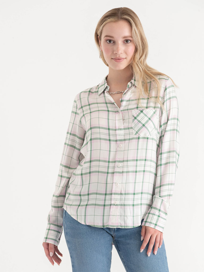 Long Sleeve Classic Plaid Shirt