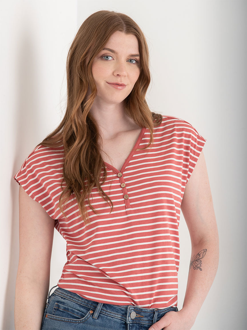 Short Sleeve Henley