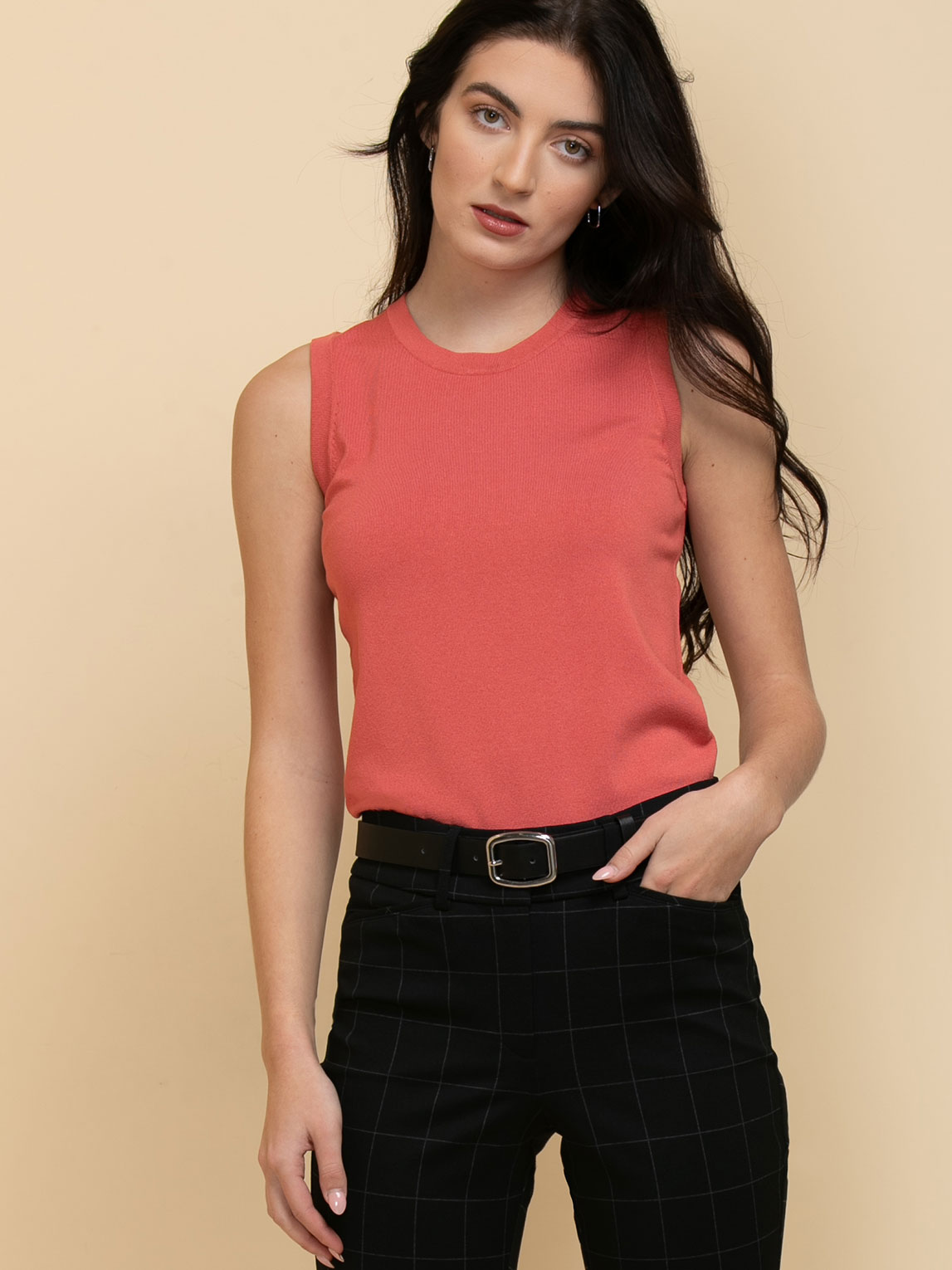 Sleeveless Layering Sweater Tank