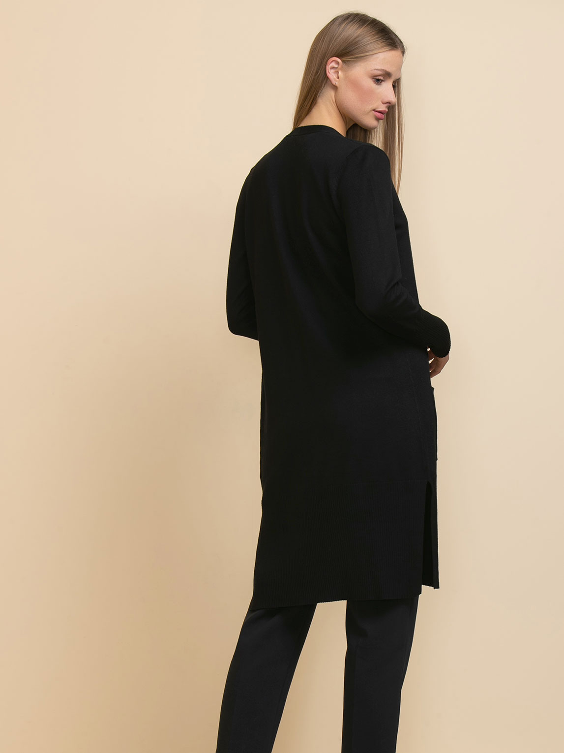 Inc ribbed duster cardigan top