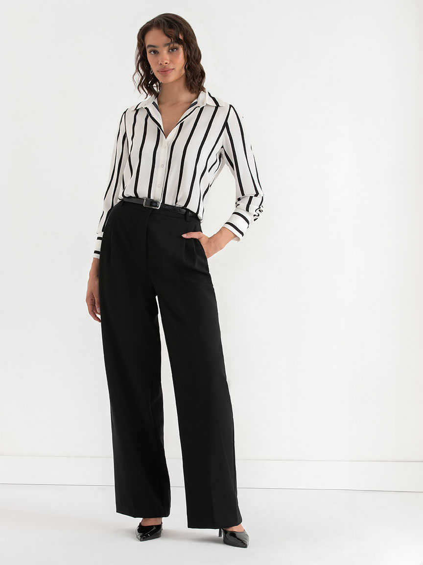Nicole Textured Button-Down Shirt