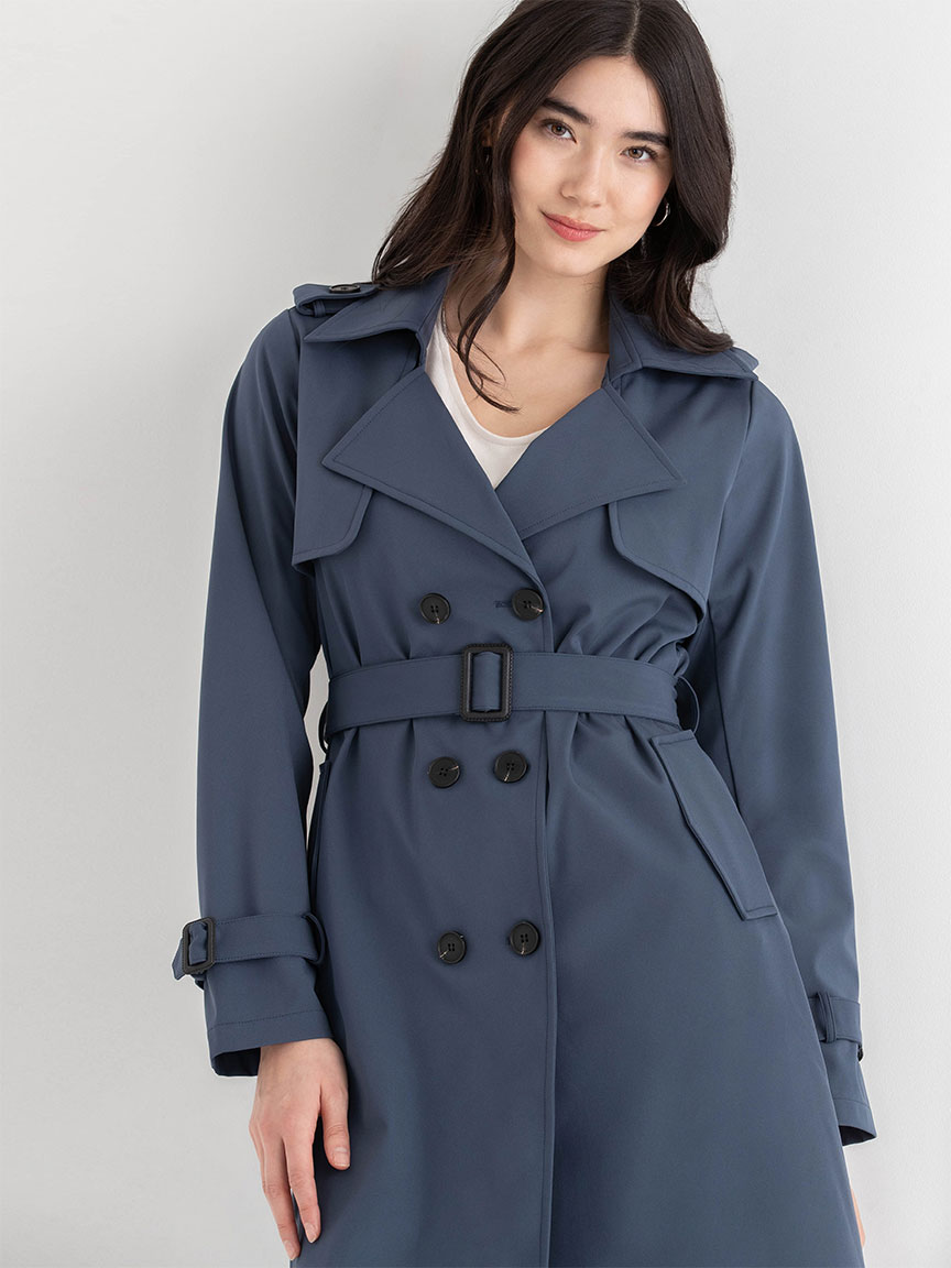 Long Double Breasted Trench
