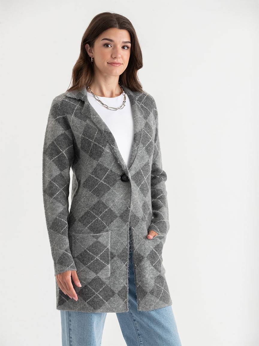 Lapel Button Coatigan