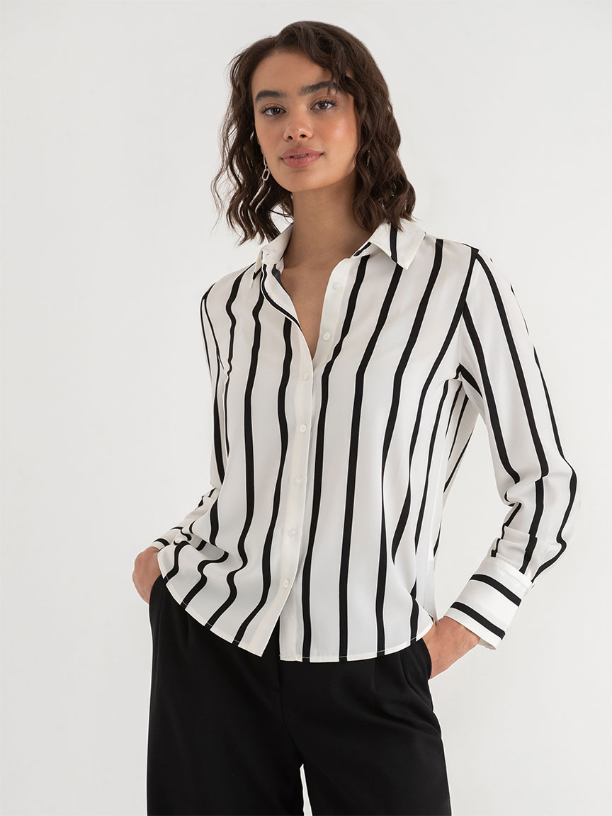 Nicole Textured Button-Down Shirt