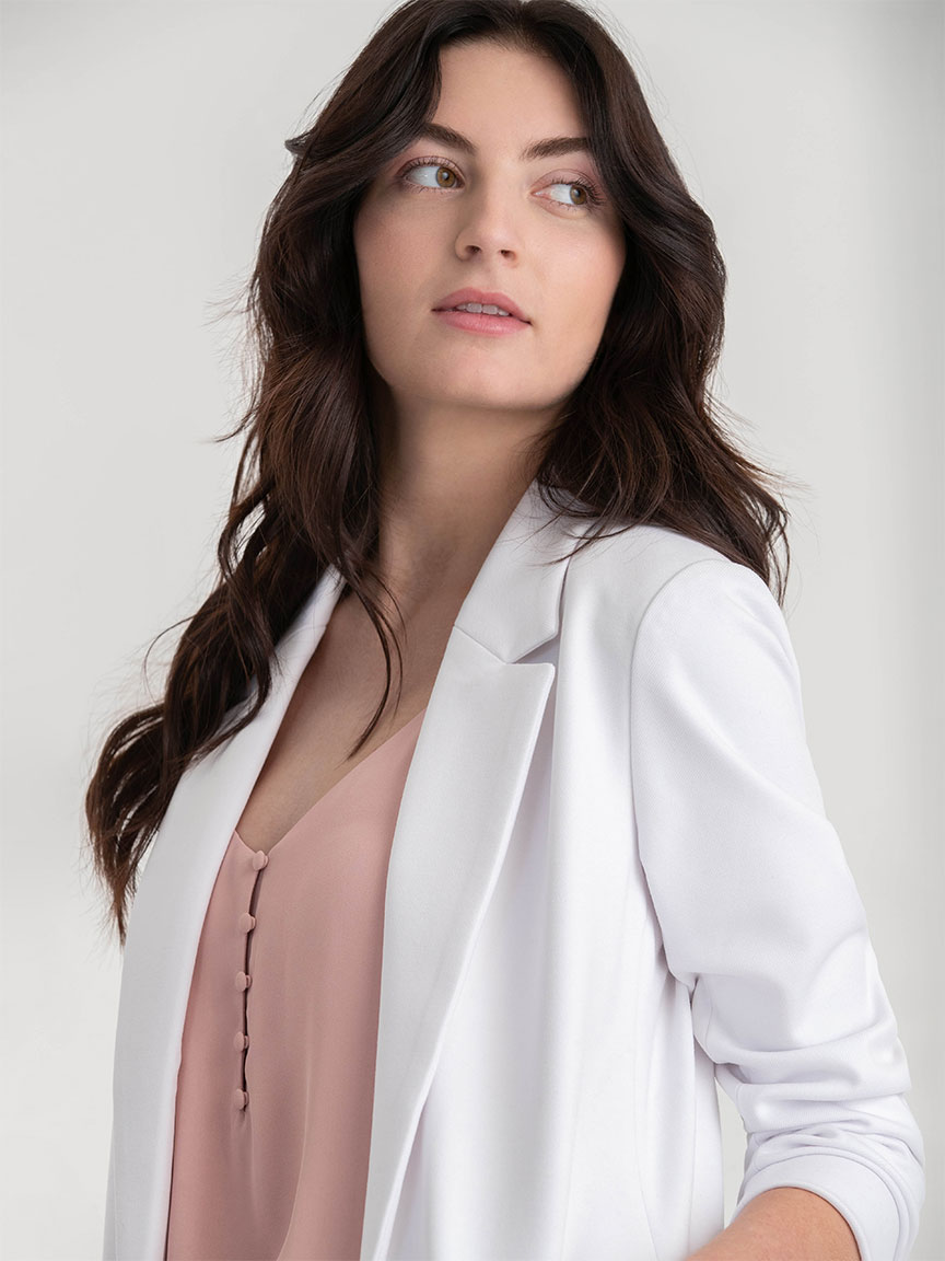 Relaxed Open Blazer Ponte Twill